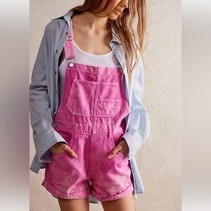 We The Free Fuchsia Overalls